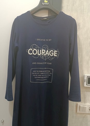 Uzun Kollu Lacivert Kadın Elbise LC Waikiki - Görsel 2