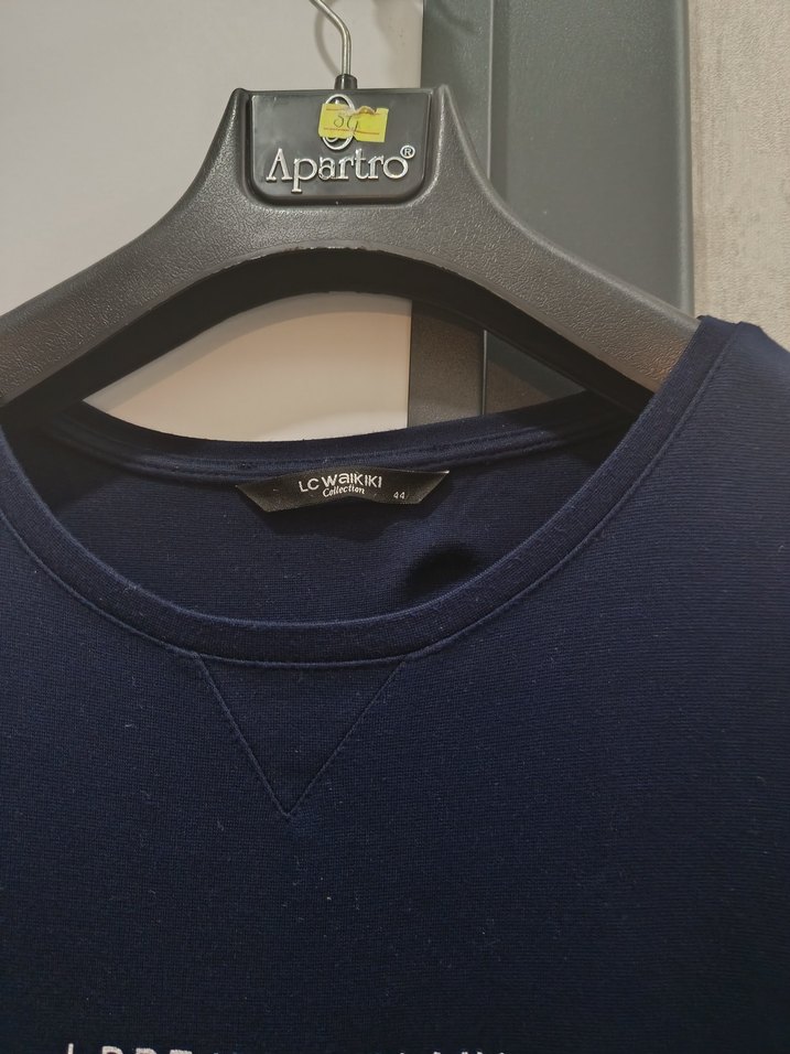 Uzun Kollu Lacivert Kadın Elbise LC Waikiki - Görsel 3