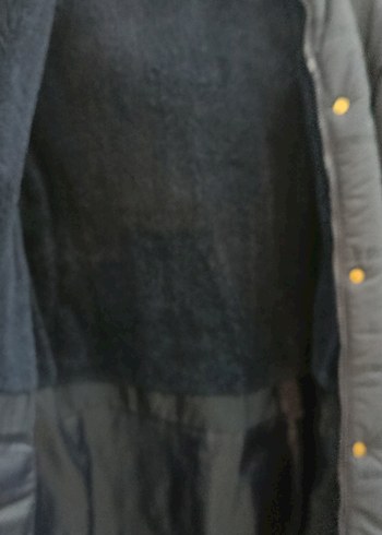 lc Waikiki Lacivert Kadın Uzun Kışlık Mont Kürklü - Görsel 6