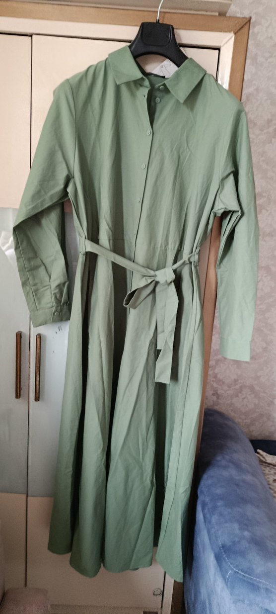 LC Waikiki yeşil  Düğmeli Uzun Kollu Gömlek - Görsel 2