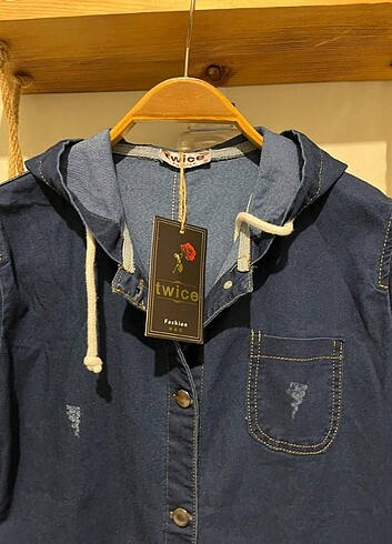 40 Beden lacivert Renk Kot uzun Jean trençkot