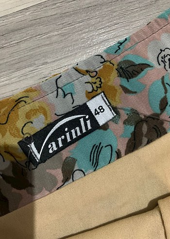 Bej Baskılı Kadın Clutch etek