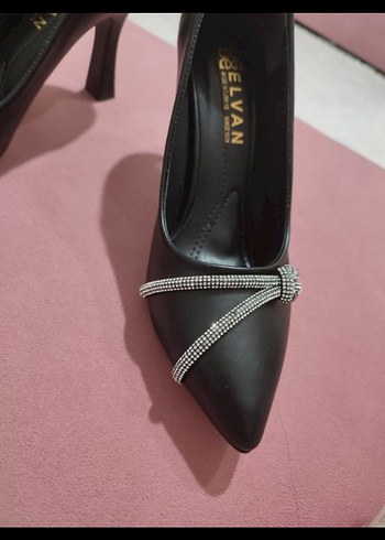 38 Beden siyah Renk Diger Siyah Stiletto Kadın Ayakkabı