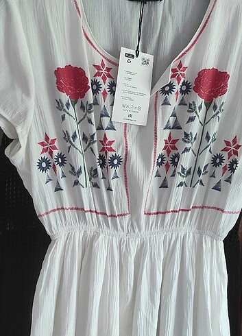 44 Beden Şile bezi keten elbise