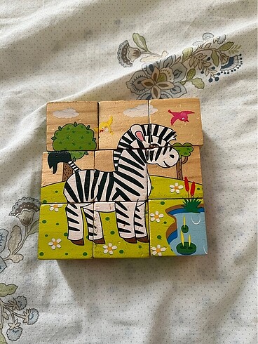 Küp ahşap puzzle