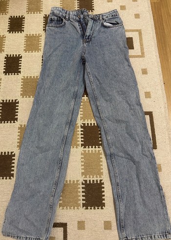 Kadın Gri Mavi Denim Pantolon