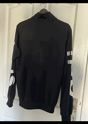 xl Beden siyah Renk Adidas Siyah Fermuarlı Unisex Ceket