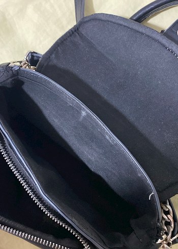 Stradivarius Siyah Deri Çanta - Görsel 4