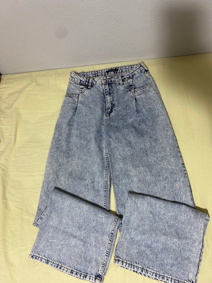 Bol Kesim Denim Kadın Jean - Görsel 2