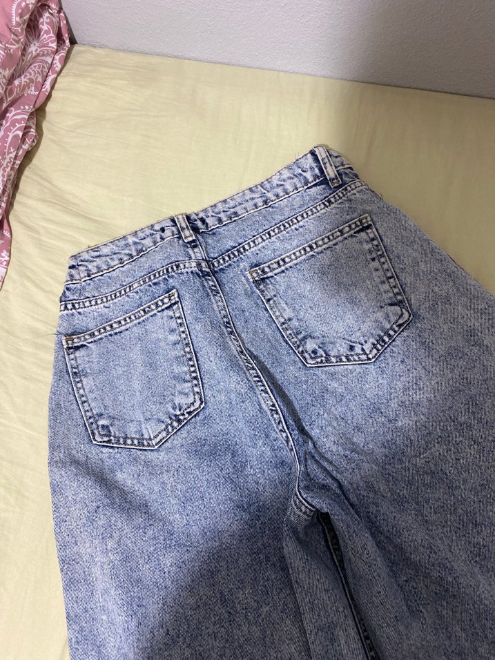 Bol Kesim Denim Kadın Jean - Görsel 3