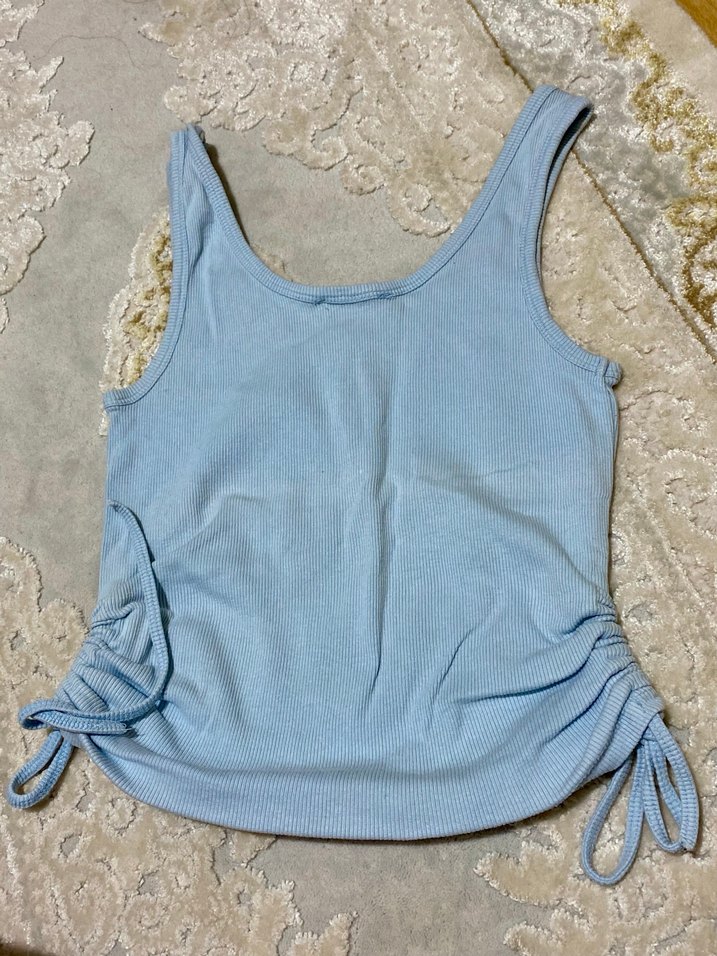 Mavi Kolsuz Fit Atlet Kadın Üstü - Görsel 2