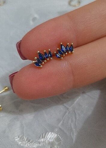  Beden mavi Renk Piercing tragus helix küpe 