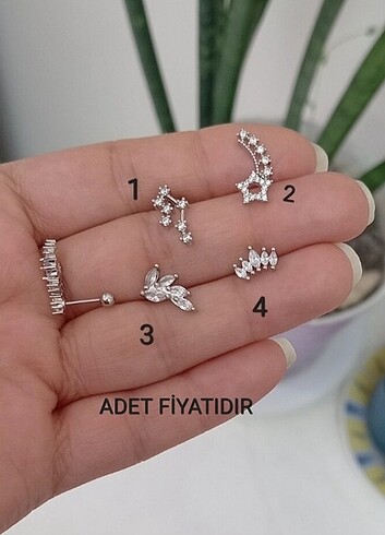 Piercing tragus helix küpe
