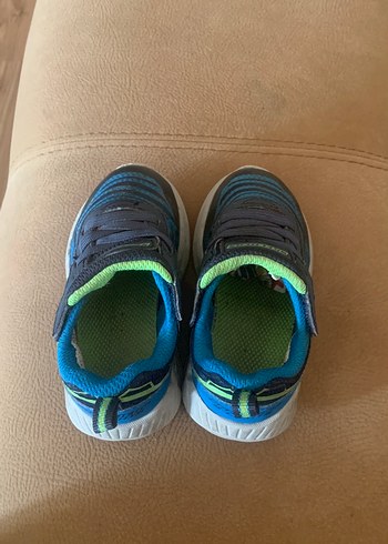 Skechers Skechers Mavi ve Gri Erkek Çocuk Spor Ayakkabı 22 ışıklı