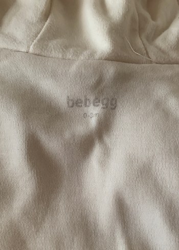 Bebegg marka pamuklu Kapüşonlu Krem Yelek 0-3 ay - Görsel 4