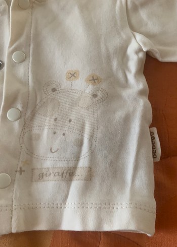 Bebegg  marka Yeni doğan  Pamuklu Uzun Kollu çıtçıtlı hırka 0-3 - Görsel 2