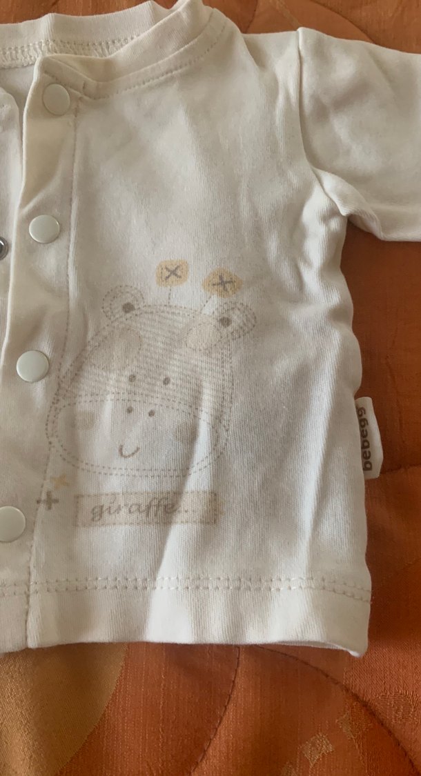 Bebegg  marka Yeni doğan  Pamuklu Uzun Kollu çıtçıtlı hırka 0-3 - Görsel 2