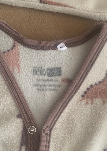 Dinozor Baskılı polar Bebek Erkek Takım 1,5 yaş - Görsel 2