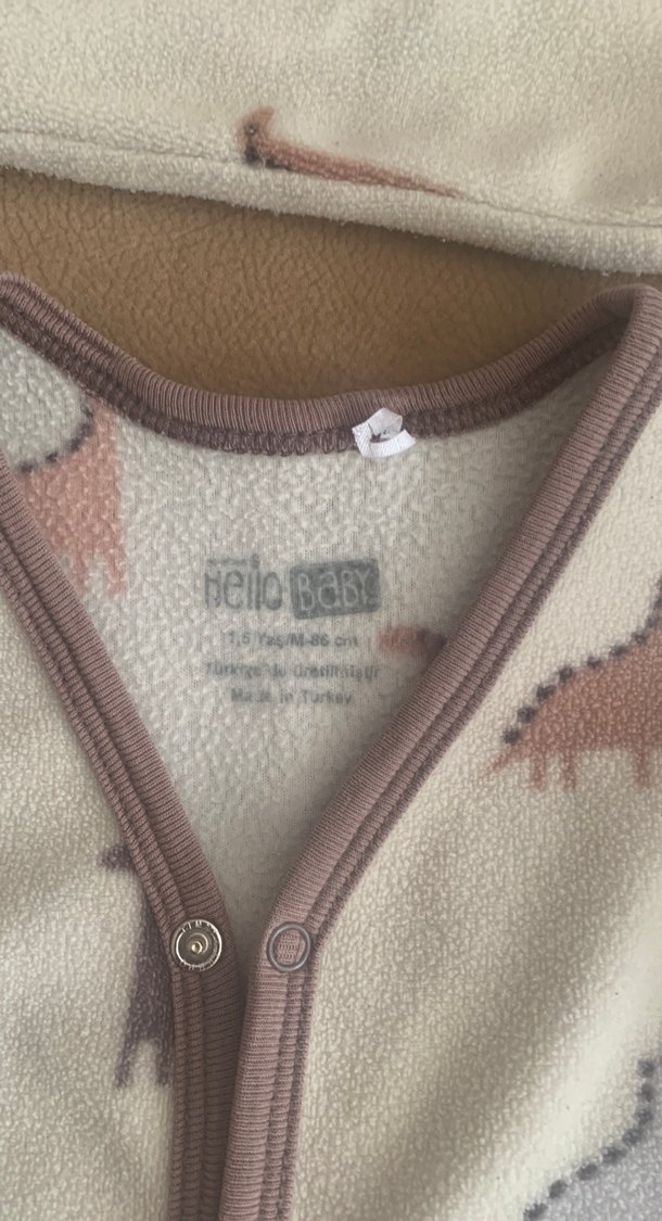 Dinozor Baskılı polar Bebek Erkek Takım 1,5 yaş - Görsel 2