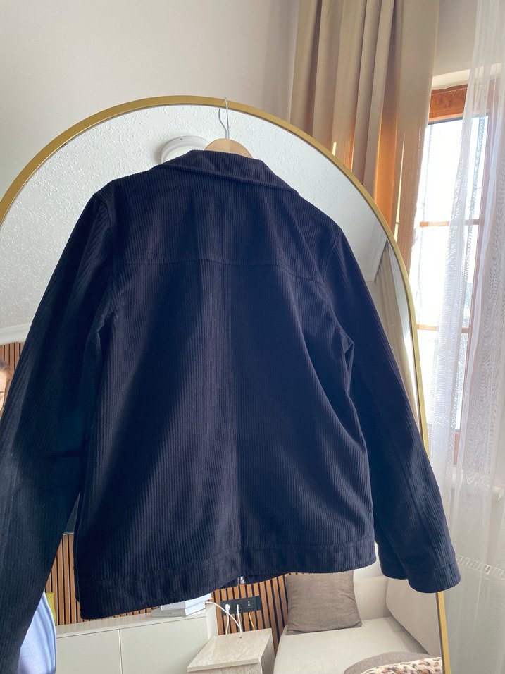 Erkek Siyah Fermuarlı Ceket - Görsel 4