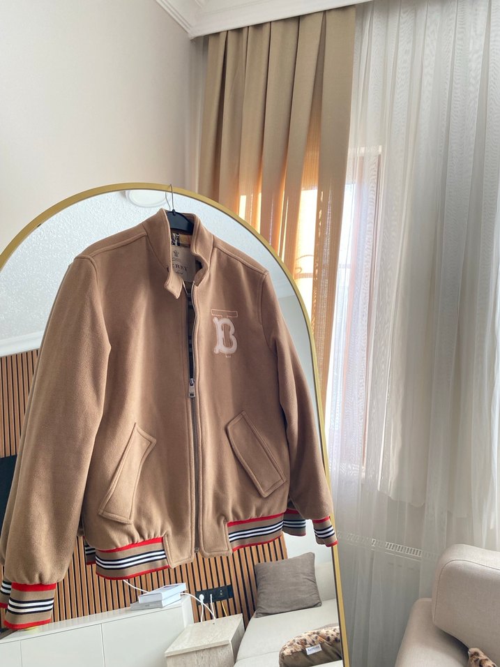 İthal ürün A kalite Düğmeli Kahverengi Erkek Midi Ceket - Görsel 2