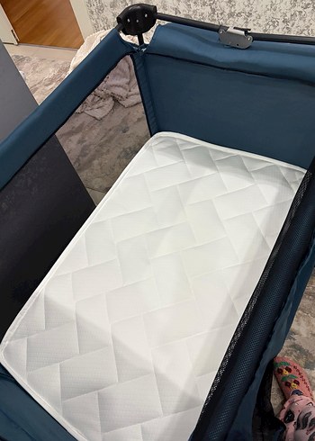 Koyu Mavi Oyun Parkı Yatak + jelatinli sıfır yatak hediye - Görsel 6