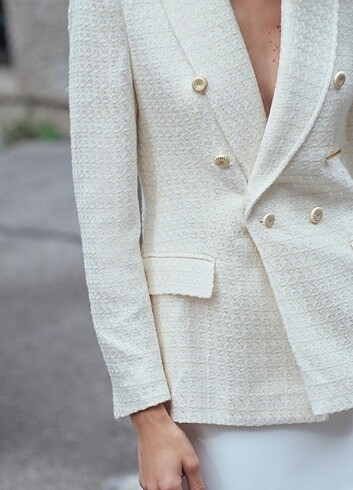 s Beden beyaz Renk ZARA BLAZER