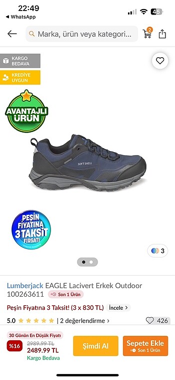 Lummerjack spor ayakkabı