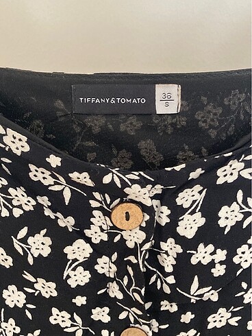 Tiffany Tomato çiçekli yazlık elbise
