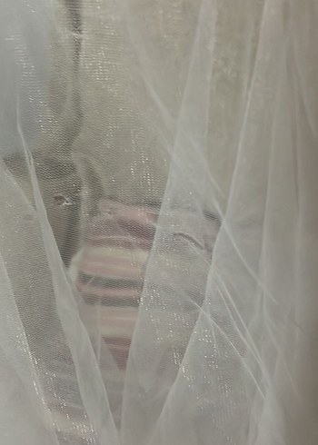 Beyaz Fırfırlı Bohem Vintage Düğün Aksesuarı - Görsel 2