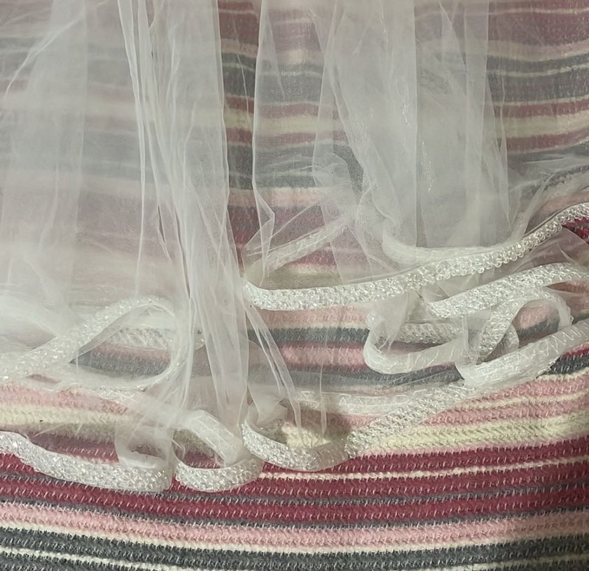 Beyaz Fırfırlı Bohem Vintage Düğün Aksesuarı - Görsel 3