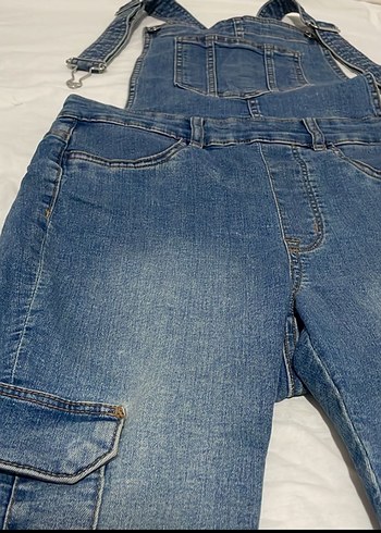 Mavi Kadın Kot Tulum - Görsel 2