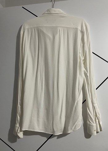 Beyaz Düğmeli Erkek Gömlek - Görsel 3