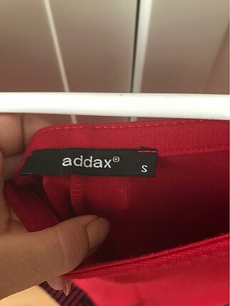 Addax Kırmızı pamuklu elbise