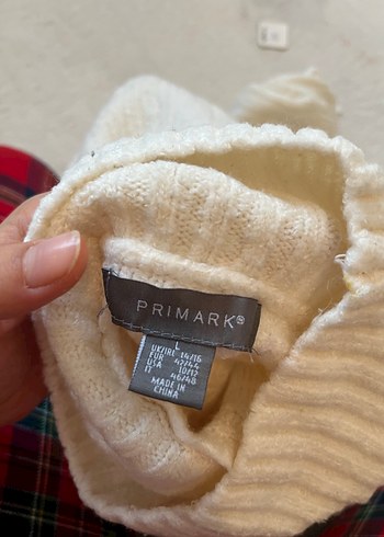 Beyaz Kadın Balıkçı Yaka Örgü Kazak - Görsel 2