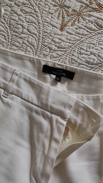 xl Beden Beyaz pantolon bol paça