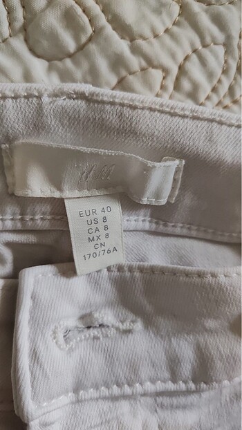 H&M İç göstermez beyaz pantolon