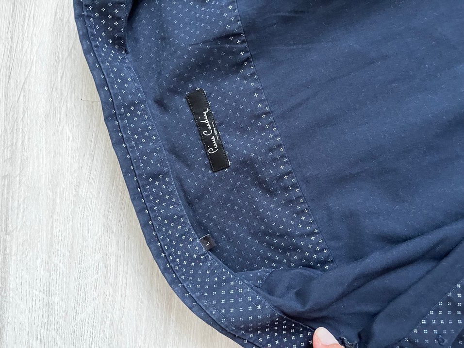 Düğmeli Erkek Gömlek, Notch Yaka, Uzun Kollu - Görsel 3