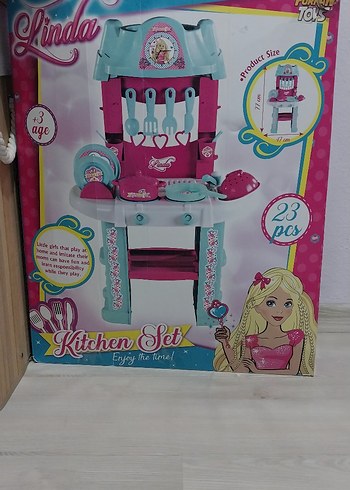 Linda Pembe Mutfak Seti 23 Parça - Görsel 4