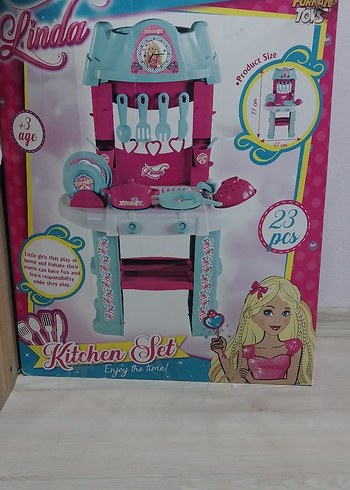 Linda Pembe Mutfak Seti 23 Parça - Görsel 2