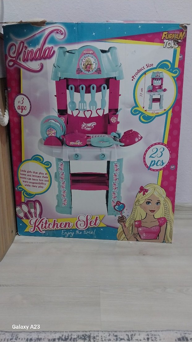 Linda Pembe Mutfak Seti 23 Parça - Görsel 4