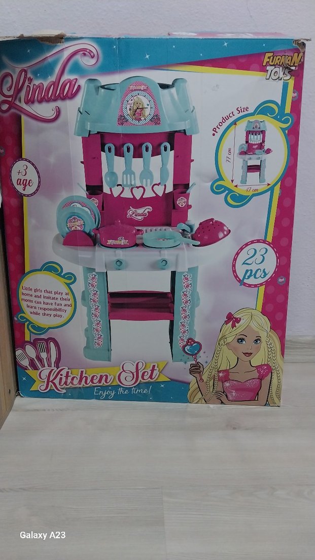 Linda Pembe Mutfak Seti 23 Parça - Görsel 2