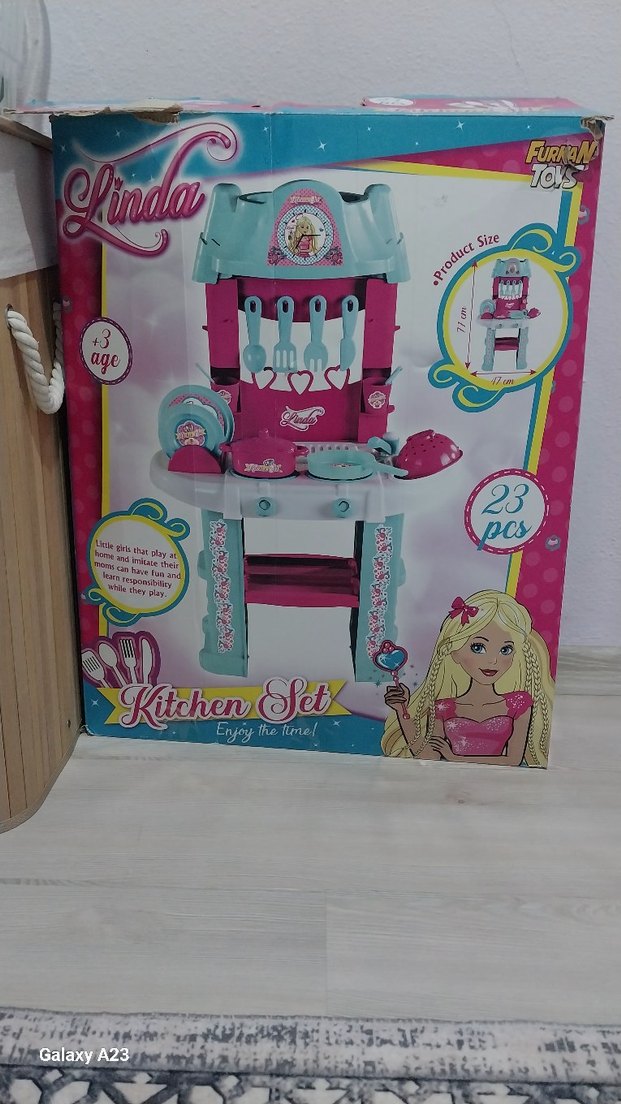 Linda Pembe Mutfak Seti 23 Parça - Görsel 3