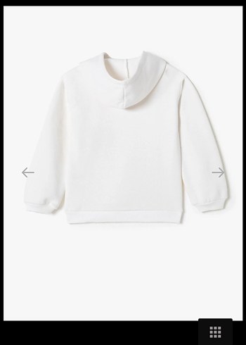 Kız Çocuk Gri Kapüşonlu Nakışlı Sweatshirt - Görsel 12