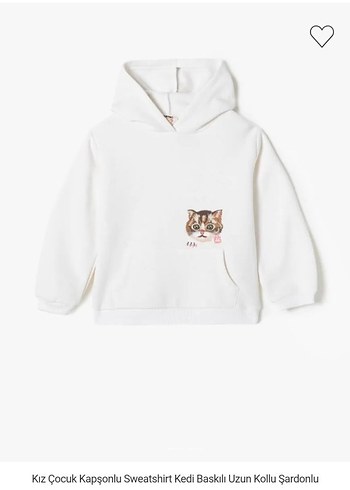 Kız Çocuk Gri Kapüşonlu Nakışlı Sweatshirt - Görsel 11