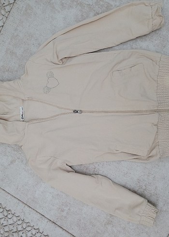 Bej Kapüşonlu Midi - Görsel 6