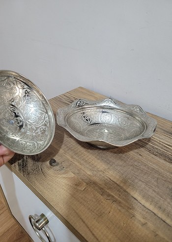 Yılan Desenli Parlak Beyaz Tabak - Görsel 4