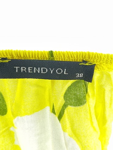 38 Beden sarı Renk Trendyol & Milla Kısa Elbise %70 İndirimli.