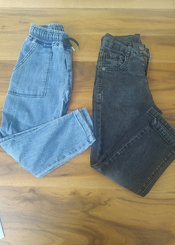 Diğer Gri Elastik Bel Erkek Kot Pantolon