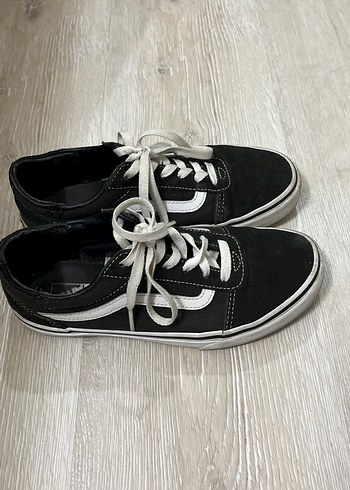 VANS orijinal Siyah Bağcıklı Kadın Spor Ayakkabı
